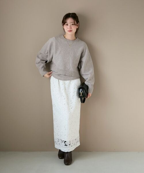 le.coeur blanc / ルクールブラン ニット・セーター | 3WAYレイヤードクルーニット | 詳細30