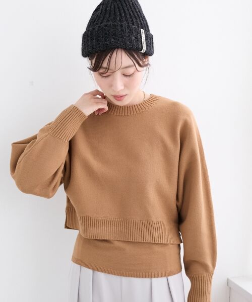 le.coeur blanc / ルクールブラン ニット・セーター | 3WAYレイヤードクルーニット | 詳細4