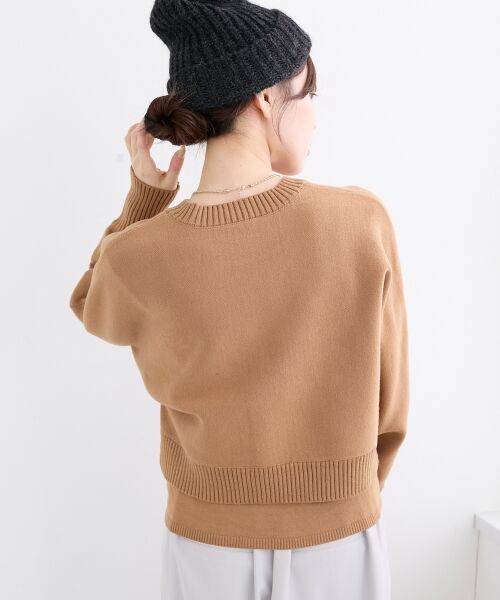 le.coeur blanc / ルクールブラン ニット・セーター | 3WAYレイヤードクルーニット | 詳細6