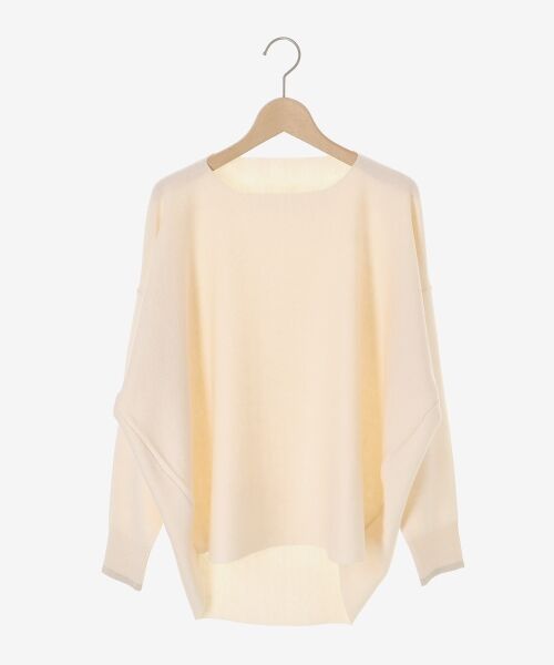 le.coeur blanc / ルクールブラン ニット・セーター | 《手洗い可能》ミラノリブラメ入り裾ラウンドニット | 詳細1