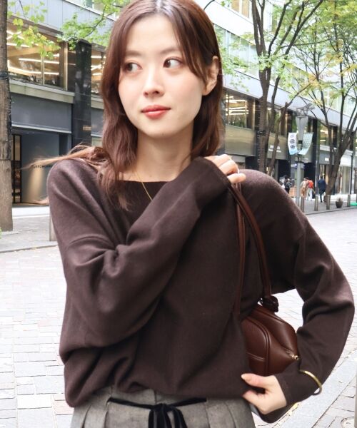 le.coeur blanc / ルクールブラン ニット・セーター | 《手洗い可能》ミラノリブラメ入り裾ラウンドニット | 詳細30