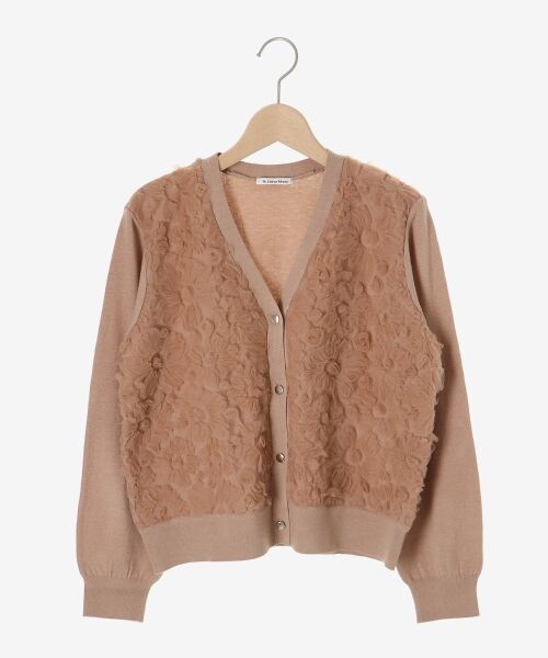 le.coeur blanc / ルクールブラン カーディガン・ボレロ | 《手洗い可能》フラワーチュール刺繍Vネックカーディガン | 詳細1