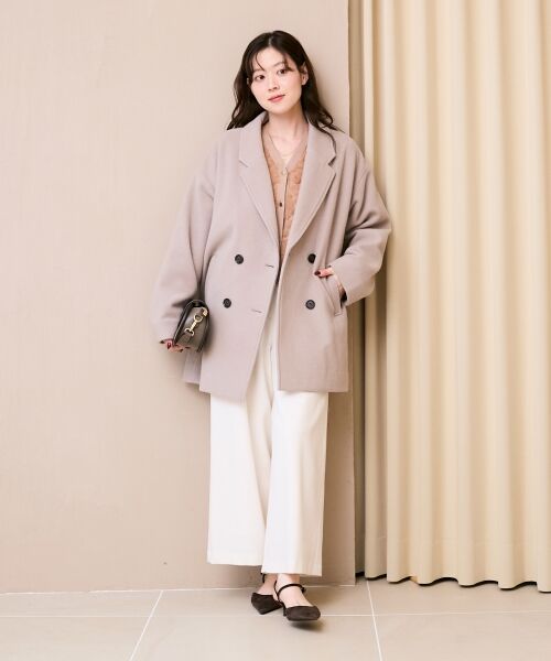 le.coeur blanc / ルクールブラン カーディガン・ボレロ | 《手洗い可能》フラワーチュール刺繍Vネックカーディガン | 詳細15