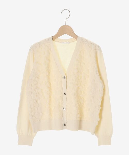 le.coeur blanc / ルクールブラン カーディガン・ボレロ | 《手洗い可能》フラワーチュール刺繍Vネックカーディガン | 詳細17