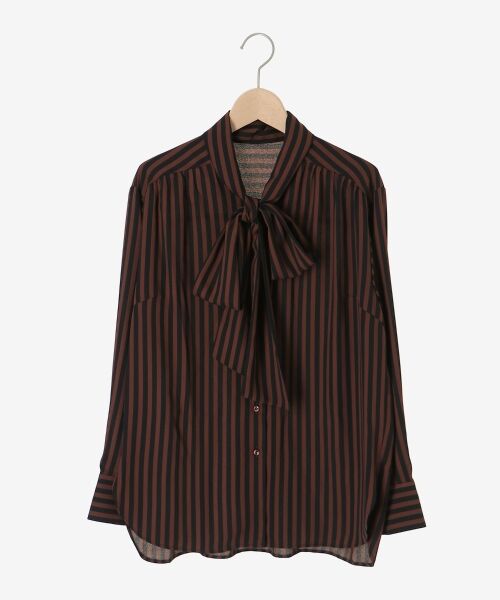 le.coeur blanc / ルクールブラン シャツ・ブラウス | ストライプボウタイブラウス | 詳細1