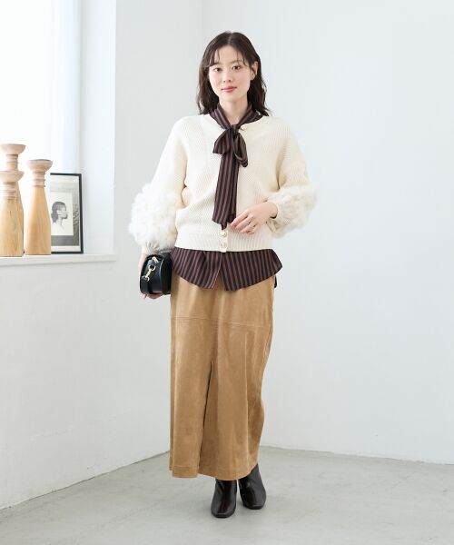 le.coeur blanc / ルクールブラン シャツ・ブラウス | ストライプボウタイブラウス | 詳細10