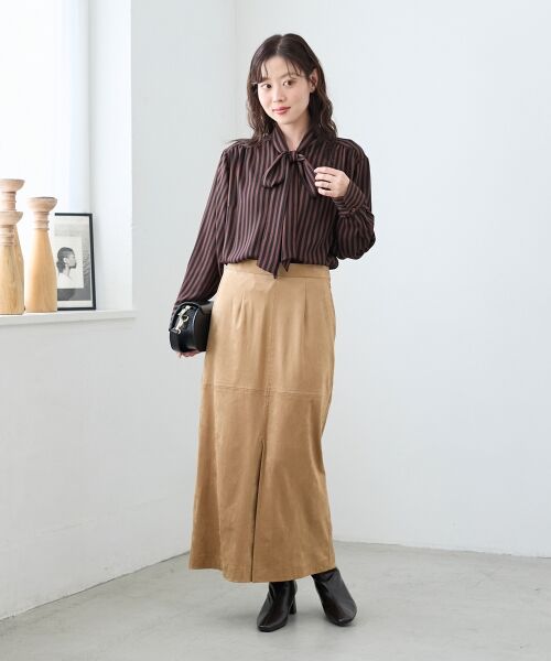 le.coeur blanc / ルクールブラン シャツ・ブラウス | ストライプボウタイブラウス | 詳細11