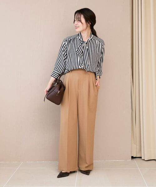 le.coeur blanc / ルクールブラン シャツ・ブラウス | ストライプボウタイブラウス | 詳細20