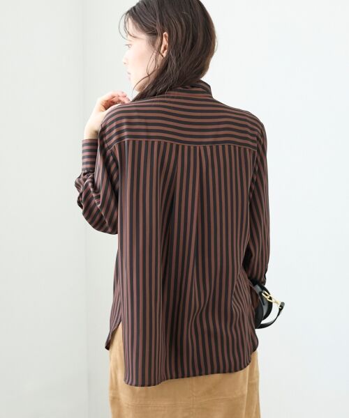 le.coeur blanc / ルクールブラン シャツ・ブラウス | ストライプボウタイブラウス | 詳細8