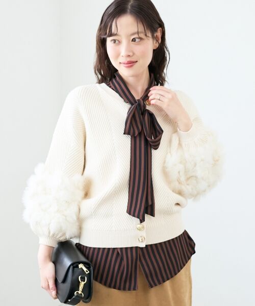 le.coeur blanc / ルクールブラン シャツ・ブラウス | ストライプボウタイブラウス | 詳細9