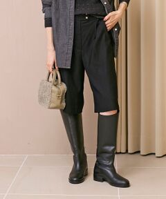 le.coeur blanc / ルクールブラン ショート・ハーフ・半端丈パンツ | タックデザインハーフパンツ