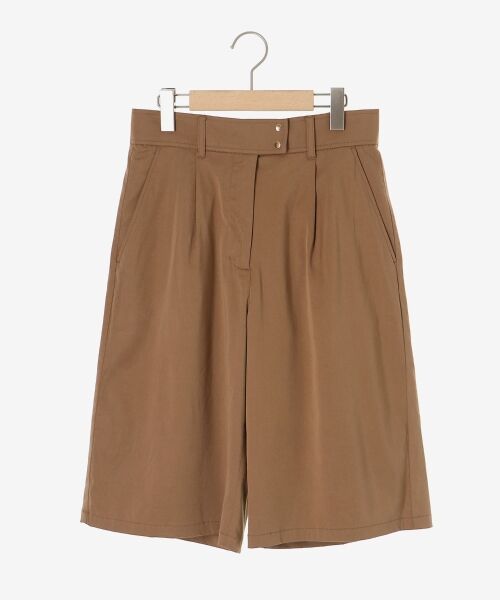 le.coeur blanc / ルクールブラン ショート・ハーフ・半端丈パンツ | タックデザインハーフパンツ | 詳細1