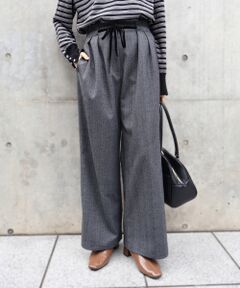 le.coeur blanc / ルクールブラン その他パンツ | ヘリンボーンベロアリボンパンツ