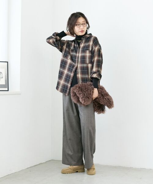 le.coeur blanc / ルクールブラン その他パンツ | ヘリンボーンベロアリボンパンツ | 詳細12