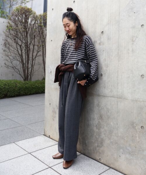 le.coeur blanc / ルクールブラン その他パンツ | ヘリンボーンベロアリボンパンツ | 詳細19