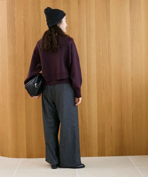 le.coeur blanc / ルクールブラン その他パンツ | ヘリンボーンベロアリボンパンツ | 詳細30