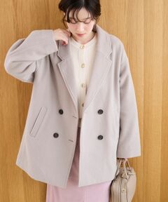 le.coeur blanc / ルクールブラン その他アウター | ウールオーバーチェスターハーフコート