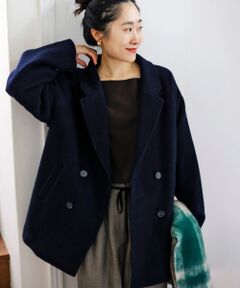 le.coeur blanc / ルクールブラン その他アウター | ウールオーバーチェスターハーフコート