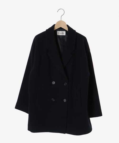 le.coeur blanc / ルクールブラン その他アウター | ウールオーバーチェスターハーフコート | 詳細1