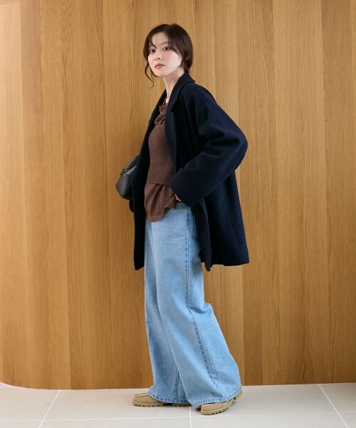 le.coeur blanc / ルクールブラン その他アウター | ウールオーバーチェスターハーフコート | 詳細12