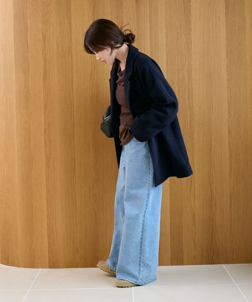 le.coeur blanc / ルクールブラン その他アウター | ウールオーバーチェスターハーフコート | 詳細13