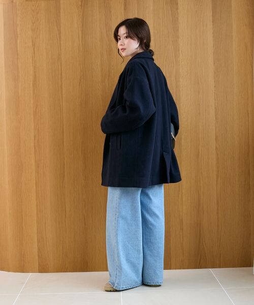 le.coeur blanc / ルクールブラン その他アウター | ウールオーバーチェスターハーフコート | 詳細16