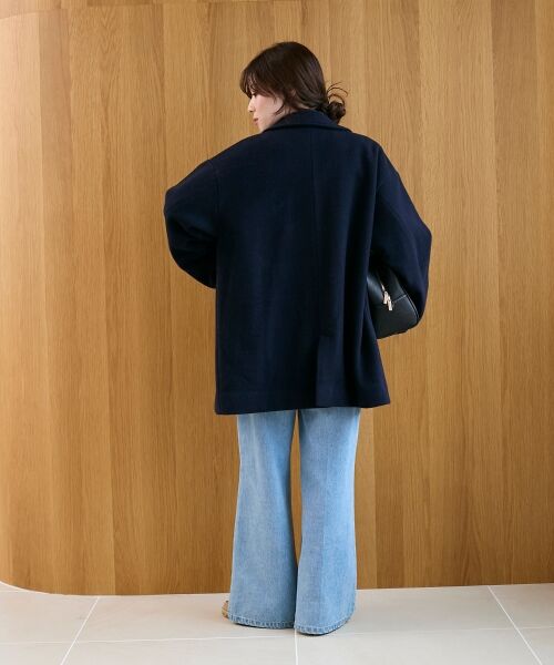 le.coeur blanc / ルクールブラン その他アウター | ウールオーバーチェスターハーフコート | 詳細17