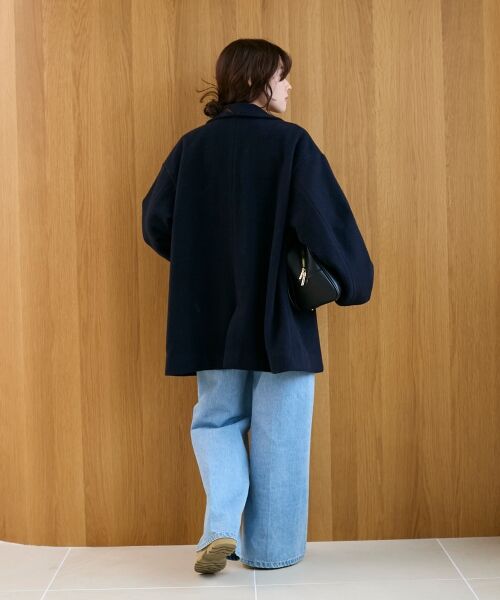 le.coeur blanc / ルクールブラン その他アウター | ウールオーバーチェスターハーフコート | 詳細18