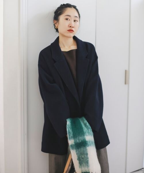 le.coeur blanc / ルクールブラン その他アウター | ウールオーバーチェスターハーフコート | 詳細21