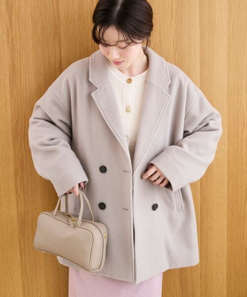 le.coeur blanc / ルクールブラン その他アウター | ウールオーバーチェスターハーフコート | 詳細26