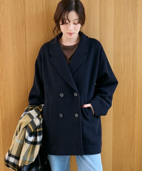 le.coeur blanc / ルクールブラン その他アウター | ウールオーバーチェスターハーフコート | 詳細5