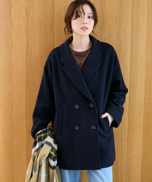 le.coeur blanc / ルクールブラン その他アウター | ウールオーバーチェスターハーフコート | 詳細6