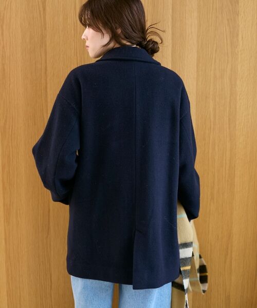 le.coeur blanc / ルクールブラン その他アウター | ウールオーバーチェスターハーフコート | 詳細8