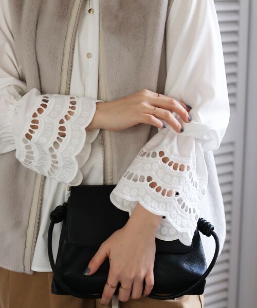 le.coeur blanc / ルクールブラン シャツ・ブラウス | 2WAYキャンディースリーブブラウス | 詳細5