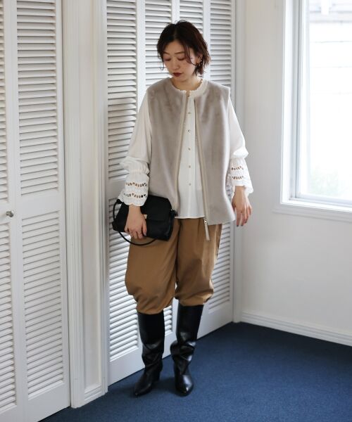 le.coeur blanc / ルクールブラン シャツ・ブラウス | 2WAYキャンディースリーブブラウス | 詳細6