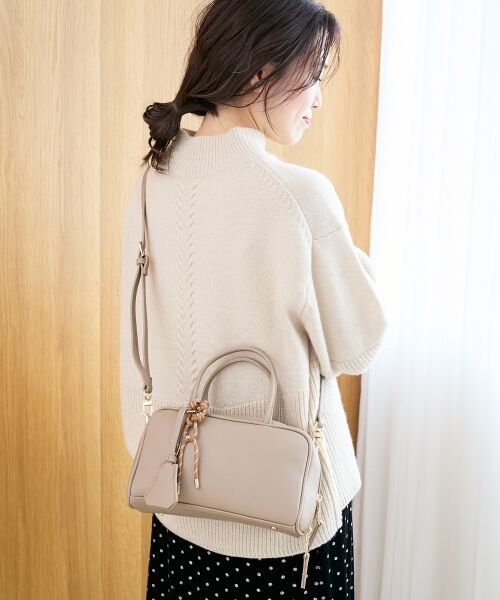 le.coeur blanc / ルクールブラン ボストンバッグ | チャーム付横長ボストン | 詳細7