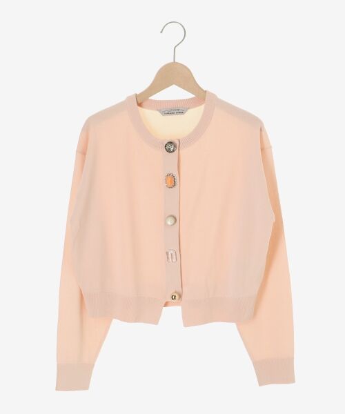 le.coeur blanc / ルクールブラン カーディガン・ボレロ | TORRAZZO DONNAビジューコンパクトカーデ | 詳細1