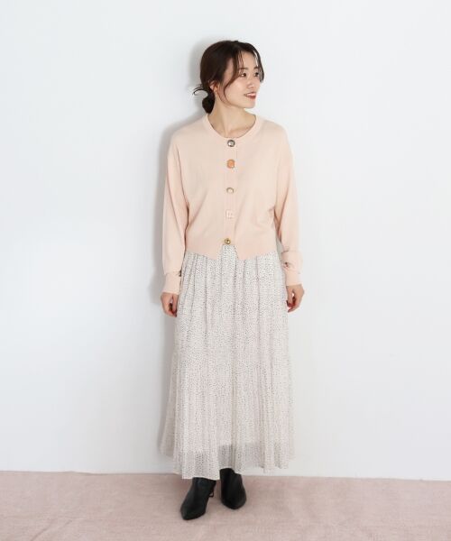 le.coeur blanc / ルクールブラン カーディガン・ボレロ | TORRAZZO DONNAビジューコンパクトカーデ | 詳細10