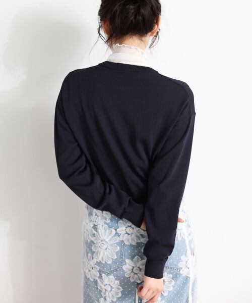 le.coeur blanc / ルクールブラン カーディガン・ボレロ | TORRAZZO DONNAビジューコンパクトカーデ | 詳細14