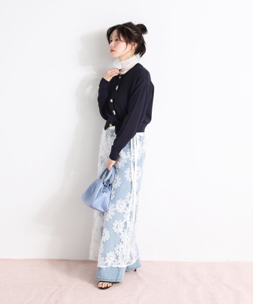 le.coeur blanc / ルクールブラン カーディガン・ボレロ | TORRAZZO DONNAビジューコンパクトカーデ | 詳細20