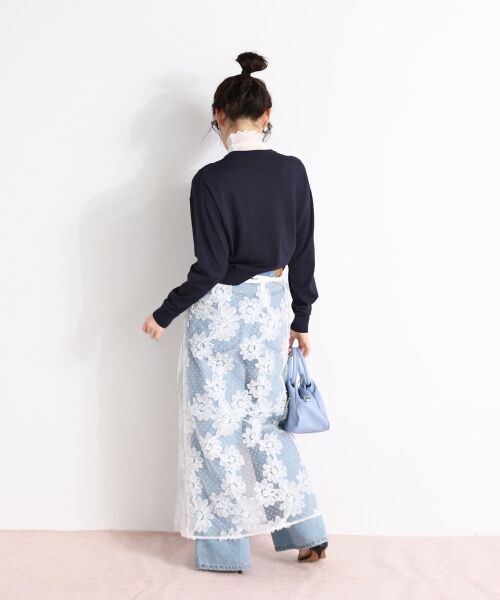 le.coeur blanc / ルクールブラン カーディガン・ボレロ | TORRAZZO DONNAビジューコンパクトカーデ | 詳細21