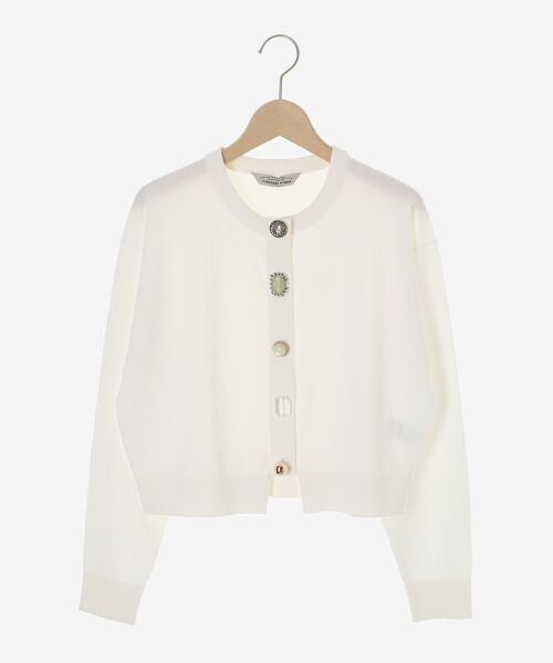 le.coeur blanc / ルクールブラン カーディガン・ボレロ | TORRAZZO DONNAビジューコンパクトカーデ | 詳細23