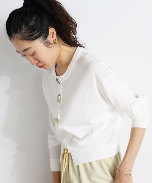 le.coeur blanc / ルクールブラン カーディガン・ボレロ | TORRAZZO DONNAビジューコンパクトカーデ | 詳細27