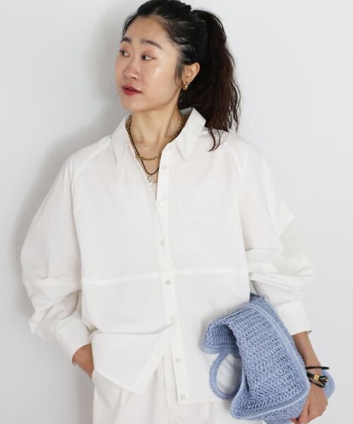 le.coeur blanc / ルクールブラン シャツ・ブラウス | TORRAZZO DONNAバルーンシャツ（ホワイト）