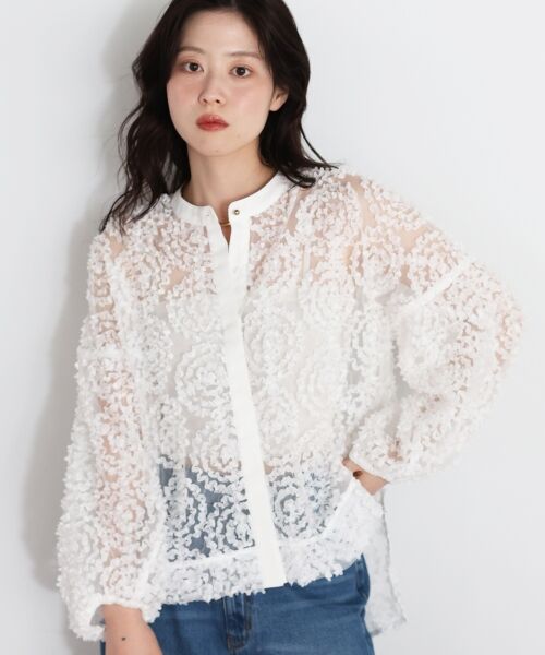le.coeur blanc / ルクールブラン シャツ・ブラウス | TORRAZZO DONNA別注フラワーレースブラウス | 詳細2