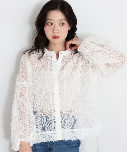 le.coeur blanc / ルクールブラン シャツ・ブラウス | TORRAZZO DONNA別注フラワーレースブラウス | 詳細3