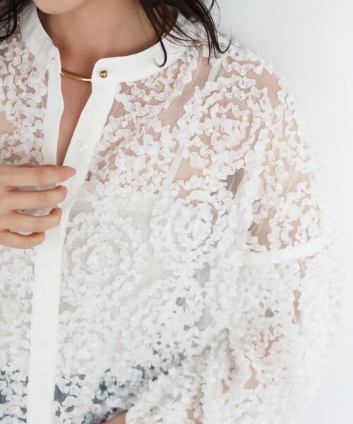 le.coeur blanc / ルクールブラン シャツ・ブラウス | TORRAZZO DONNA別注フラワーレースブラウス | 詳細7