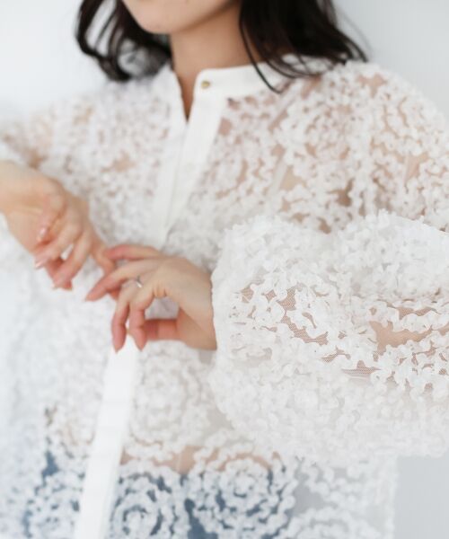 le.coeur blanc / ルクールブラン シャツ・ブラウス | TORRAZZO DONNA別注フラワーレースブラウス | 詳細8
