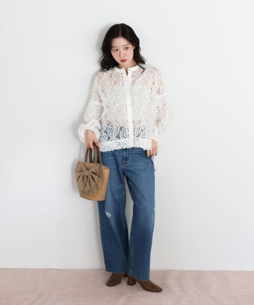 le.coeur blanc / ルクールブラン シャツ・ブラウス | TORRAZZO DONNA別注フラワーレースブラウス | 詳細9