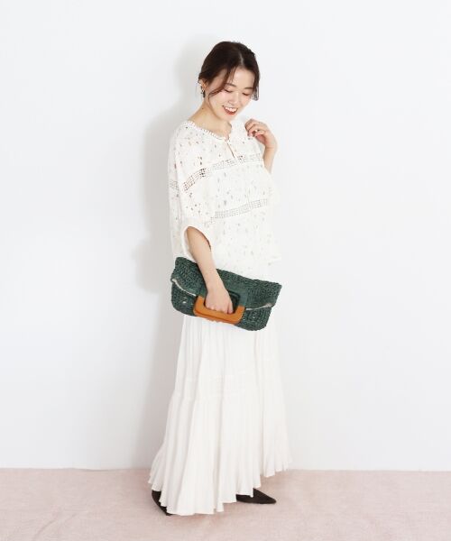 le.coeur blanc / ルクールブラン シャツ・ブラウス | TORRAZZO DONNAカットワークレースブラウス | 詳細10